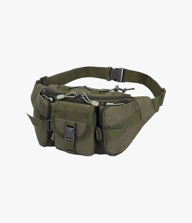 Outdoor Waist Bag Men  Wear-resistant  Hiking Climbing Fishing Chest Bags-w1