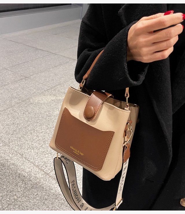 retro bucket shoulder women's bag