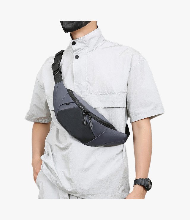 multifunctional men's casual shoulder bag - versatile  waist bag