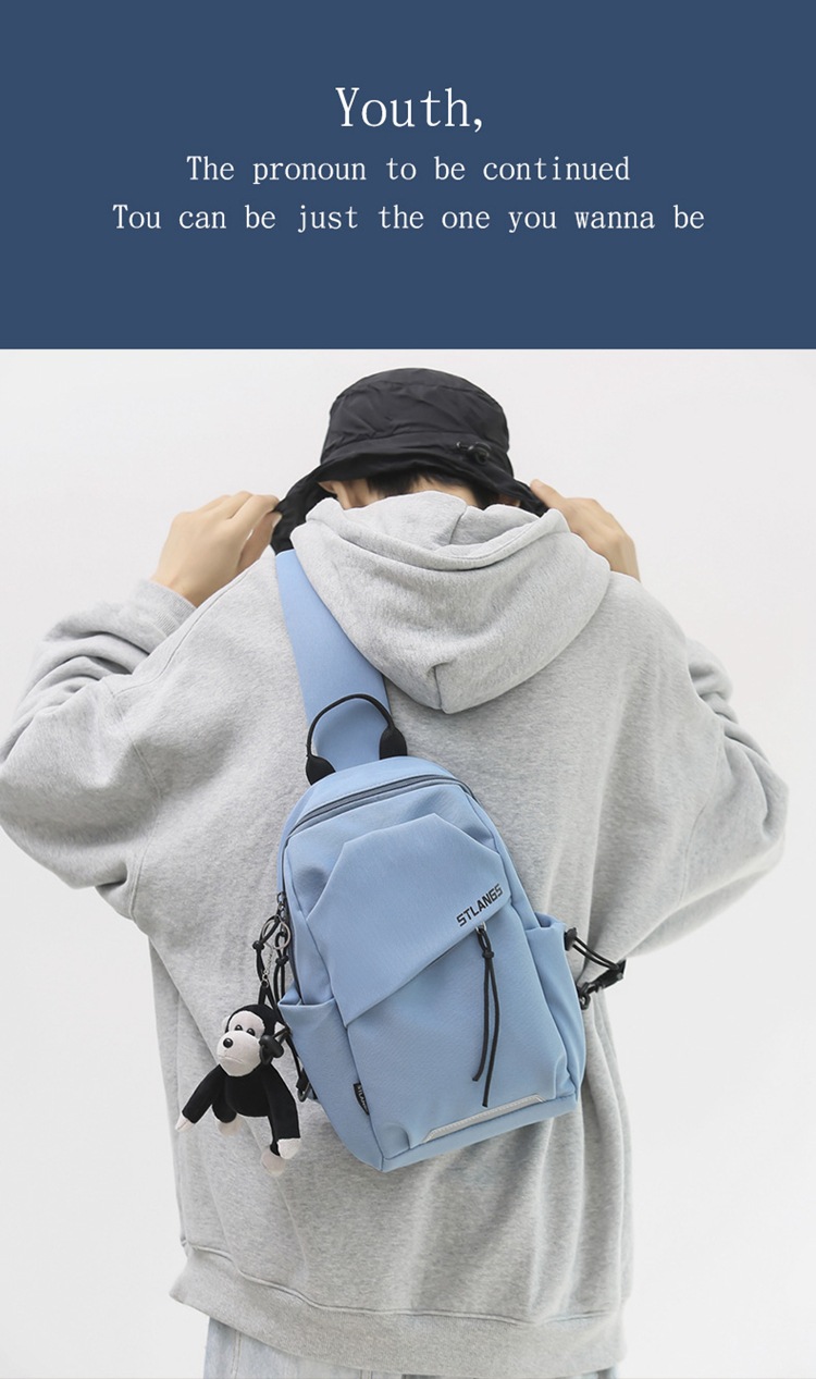 Modern Crossbody Waist Bag - Adjustable Sling Chest Bag for Men & Women in Bangladesh